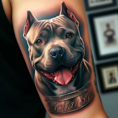 14 Glorious Pitbull Tattoo Ideas 16 Details To Show Of