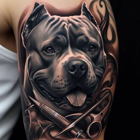 14 Glorious Pitbull Tattoo Ideas 17 Details To Show Of2