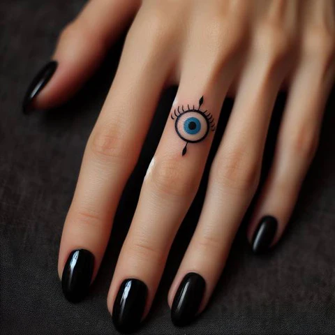 18 Engaging Evil Eye Tattoo Ideas 7 Discreet Evil Eye Design On Finger