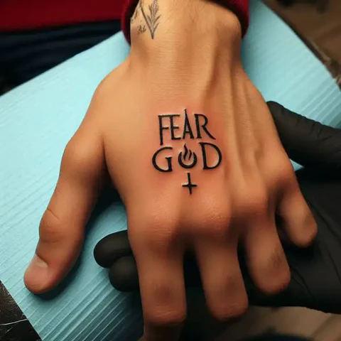 12 Fascinating Fear God Tattoo Ideas! 14 Discreet Fear God Tattoo On Hand