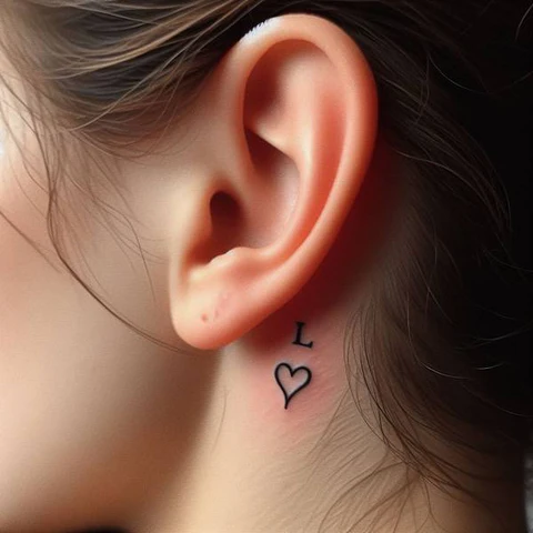 83 Classic Initial Tattoo Ideas To Stay With You Till Eternity! 16 Discreet Initial Tattoo Behind The Ear