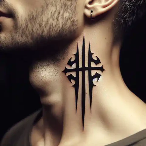 Discreet Monochrome Berserk Tattoo