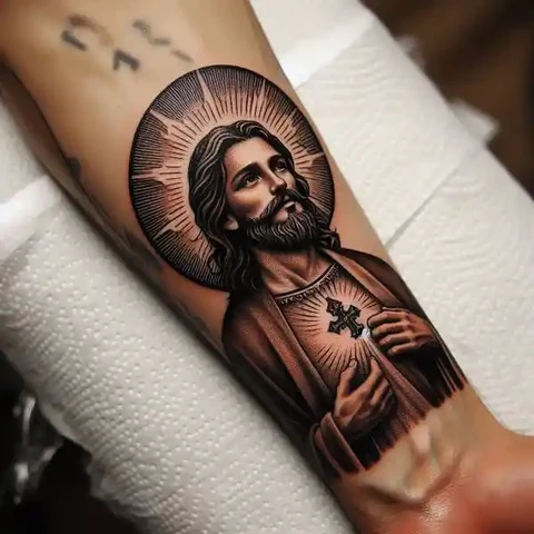 15 Sensational San Judas Tattoo Ideas 1 Discreet San Judas Tattoo