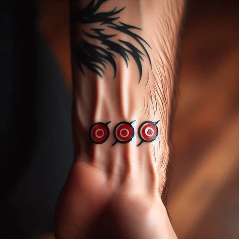 Discreet Sharingan Tattoo