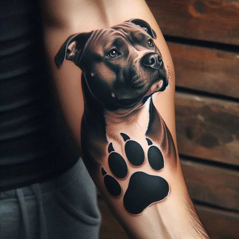 14 Glorious Pitbull Tattoo Ideas 13 Emblem Of