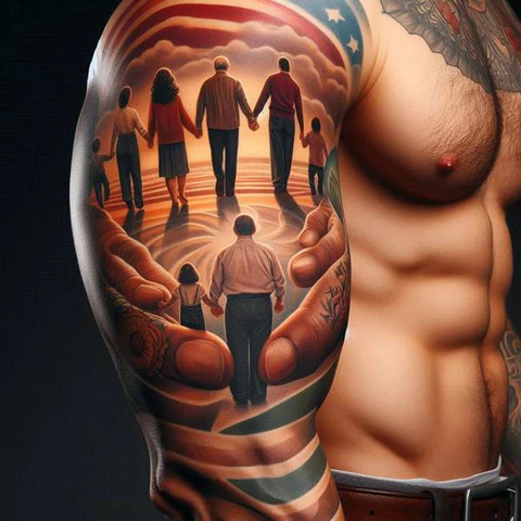 20 Nostalgic Family Tattoo Ideas 5 Emblem Of Hope2