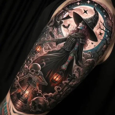 21 Spooky And Sinister Witchy Tattoos ideas 29 Exposing The Ugly Truth