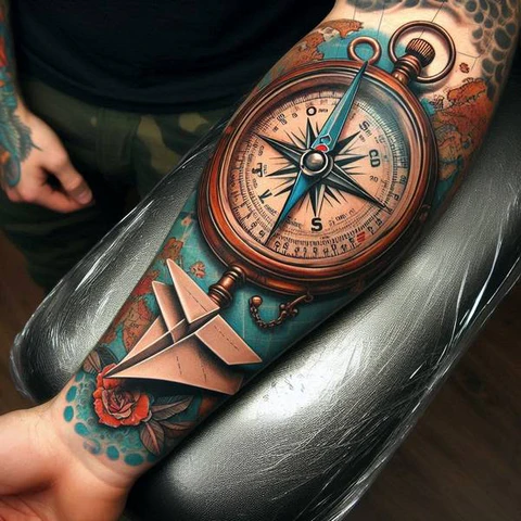 15 Fascinating Travel Tattoo Ideas 21 Exuberance Of Radiance2
