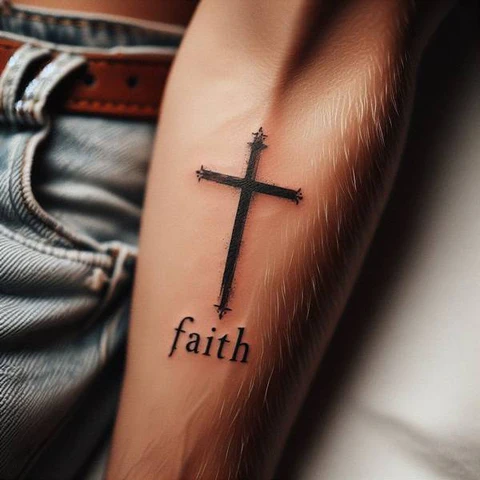 Faith Cross Tattoo2