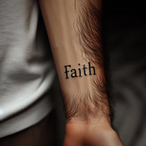 Faith Forearm Tattoo
