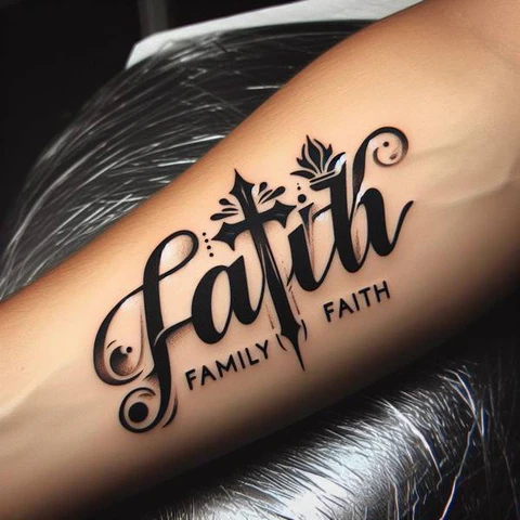 Family Faith Tattoo