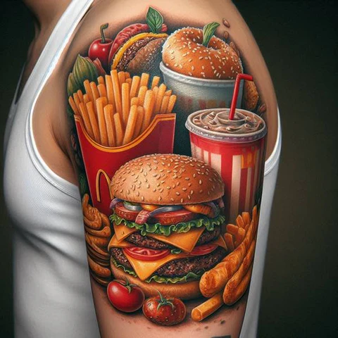 14 Humorous Food Tattoo Ideas and Meanings To Showcase Your Appetite To 2