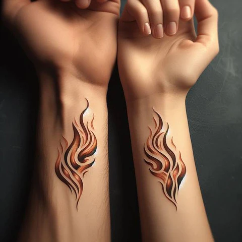 14 Stunning Spiritual Tattoo Ideas 18 Fiery Spiritual Twin Flame Tattoo