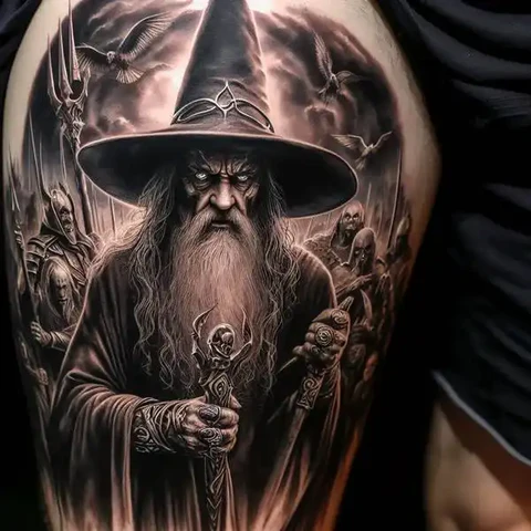 21 Spooky And Sinister Witchy Tattoos ideas 23 Flipping The Script In Style