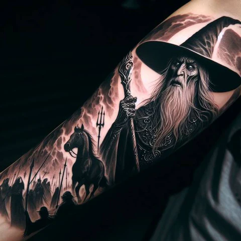 21 Spooky And Sinister Witchy Tattoos ideas 24 Flipping The Script In Style2