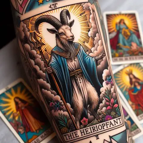 19 Mysterious Designs For Tarot Card Tattoos ideas 33 For Believers And Soldiers Of God