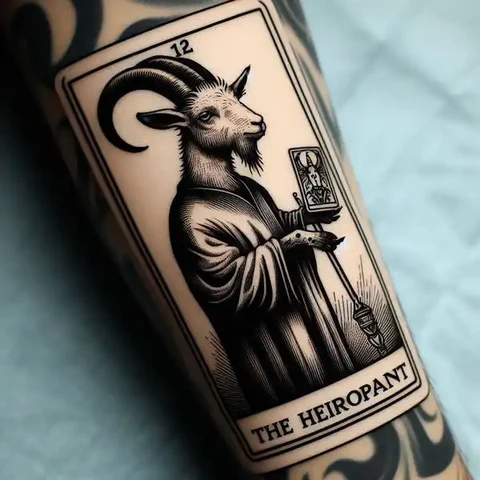 19 Mysterious Designs For Tarot Card Tattoos ideas 34 For Believers And Soldiers Of God2