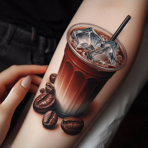 12 Pacifying Ideas For Coffee Tattoos 7 For Those Who Love Snow Season