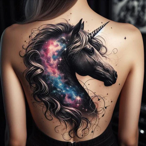 21 Mesmeric Ideas and Meanings of Unicorn Tattoos 26 Framing The Interstella