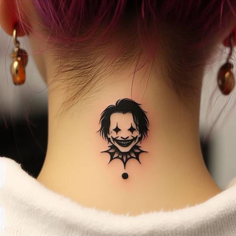 29 Fascinating Joker Tattoo Ideas 28 Frightening Joker Tattoo On Neck