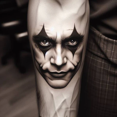 29 Fascinating Joker Tattoo Ideas 44 Glistening Joker Eyes Tattoo