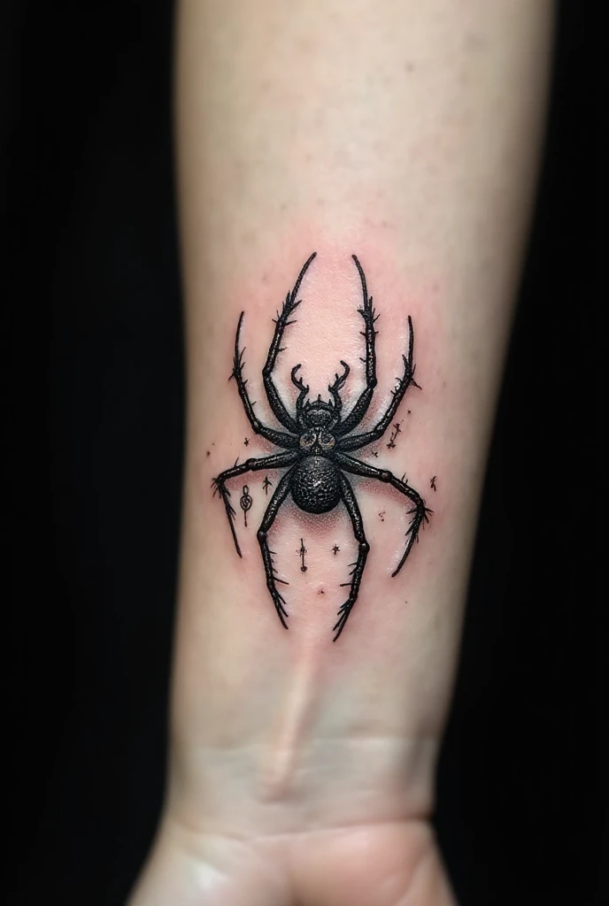 Gothic Spider Tattoo