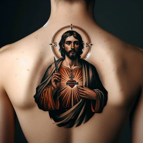 15 Sensational San Judas Tattoo Ideas 23 Grandiose San Judas Tattoo On Back2