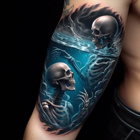 22 Powerful Water Tattoo Ideas 1 Harmony beyond borders