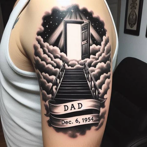 13 Glorious And Meaningful Gates of Heaven Tattoo Ideas 5 Heartwarming Gates Of Heaven Memorial Tattoo