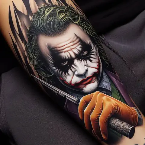 29 Fascinating Joker Tattoo Ideas 16 Heartwarming Heath Ledger Joker Tattoo