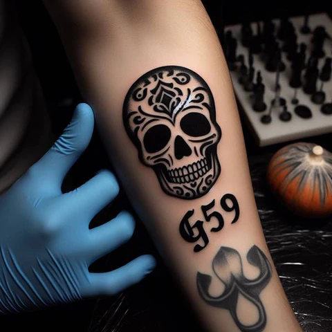 14 Timeless G59 Tattoo Ideas For People With No Fear! 2 Highly Stylized G59 Logo Tattoo 2