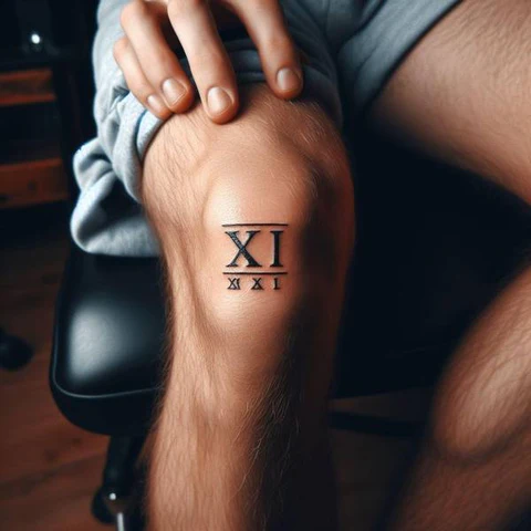 Historic Roman Numerals Tattoo