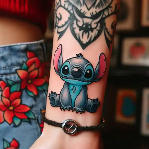 17 Charming Stitch Tattoo Ideas To Stimulate Your Brain! 20 Homage To The Legend Neutral Disney