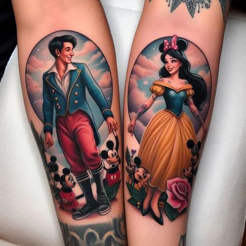 22 Dazzling Disney Tattoo Ideas 13 Immortalizing The Love