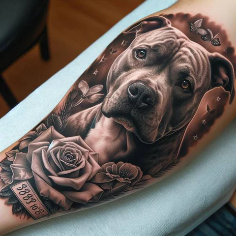 14 Glorious Pitbull Tattoo Ideas 18 Immortalizing Your Companio