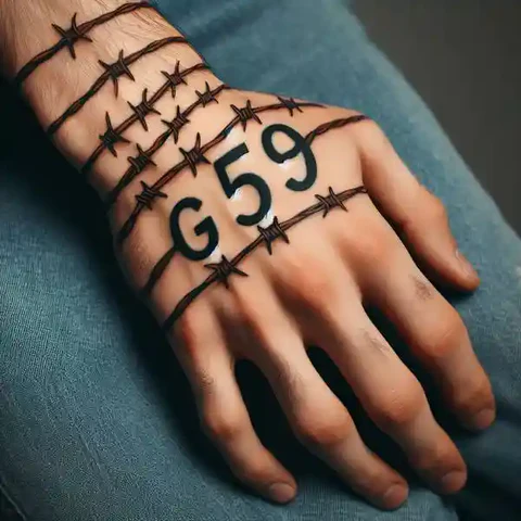 14 Timeless G59 Tattoo Ideas For People With No Fear! 15 Intertwining G59 Barbed Wire Design 2