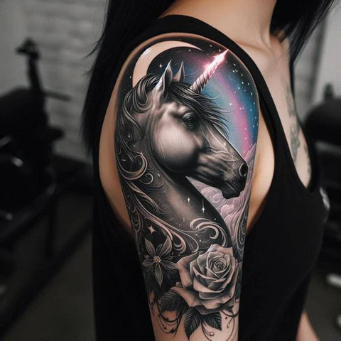 21 Mesmeric Ideas and Meanings of Unicorn Tattoos 11 Into The Mystery