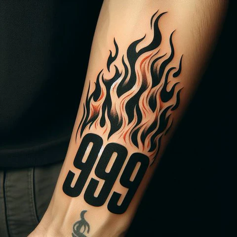 17 Astonishing 999 Tattoo Ideas That Are Both Meaningful And Stylish 27 Intricate 999 Design 2