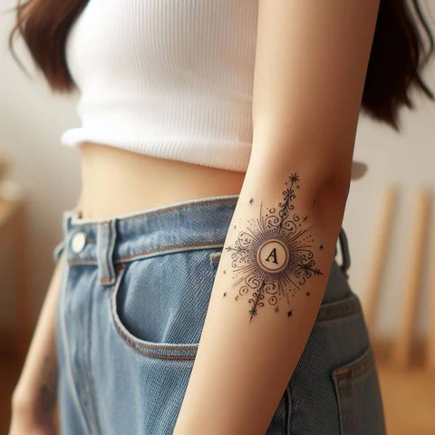 83 Classic Initial Tattoo Ideas To Stay With You Till Eternity! 14 Intricate Initial Tattoo With Bold Patterns