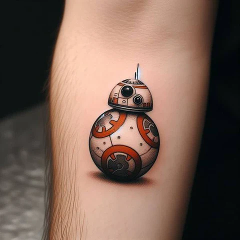 Joyful BB 8 Tattoo