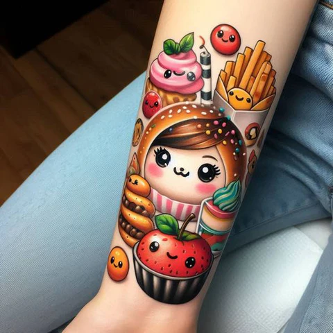 14 Humorous Food Tattoo Ideas and Meanings To Showcase Your Appetite To 5