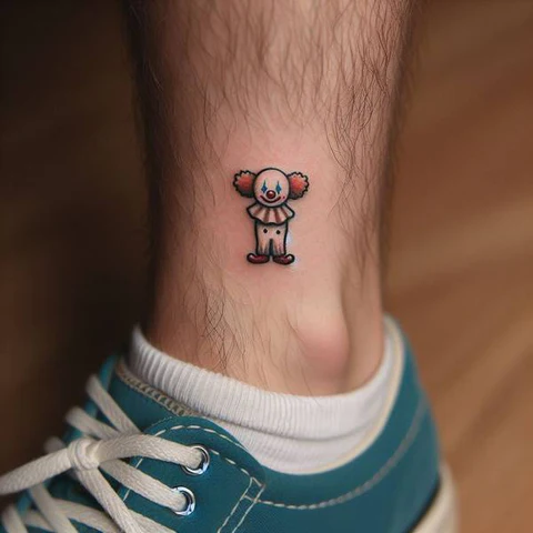 22 Sensational Clown Tattoo Ideas 25 Keeping It Light And Simple2