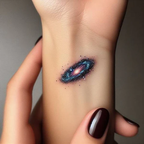 15 Luminescence Galaxy Tattoo Ideas 6 Keeping Things To A Minimum2