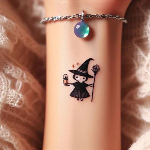 21 Spooky And Sinister Witchy Tattoos ideas 34 Leaning Towards The Softer Side2
