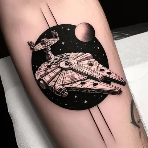 Legendary Star Wars Ship Tattoo