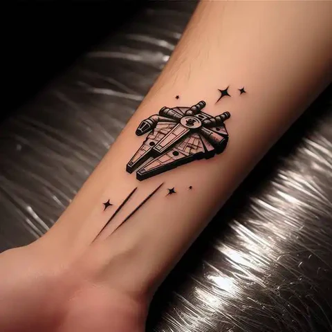 Legendary Star Wars Ship Tattoo2