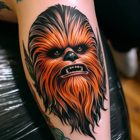 Lively Chewbacca Tattoo