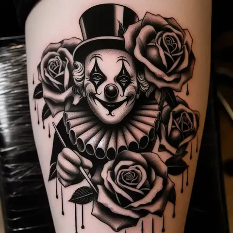 22 Sensational Clown Tattoo Ideas 35 Living A Double Life