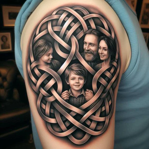 20 Nostalgic Family Tattoo Ideas 15 Loops Of Eternity