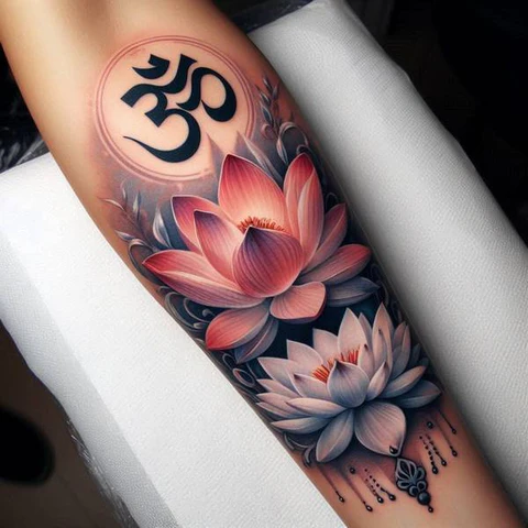 28 Refreshing Lotus Flower Tattoo Ideas 24